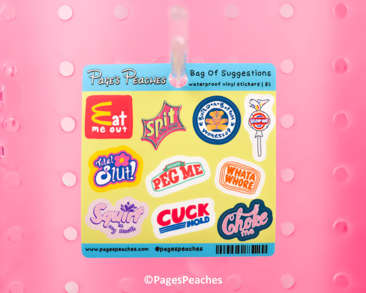Bag of Suggestions Mini Stickers (Case Pack x6)