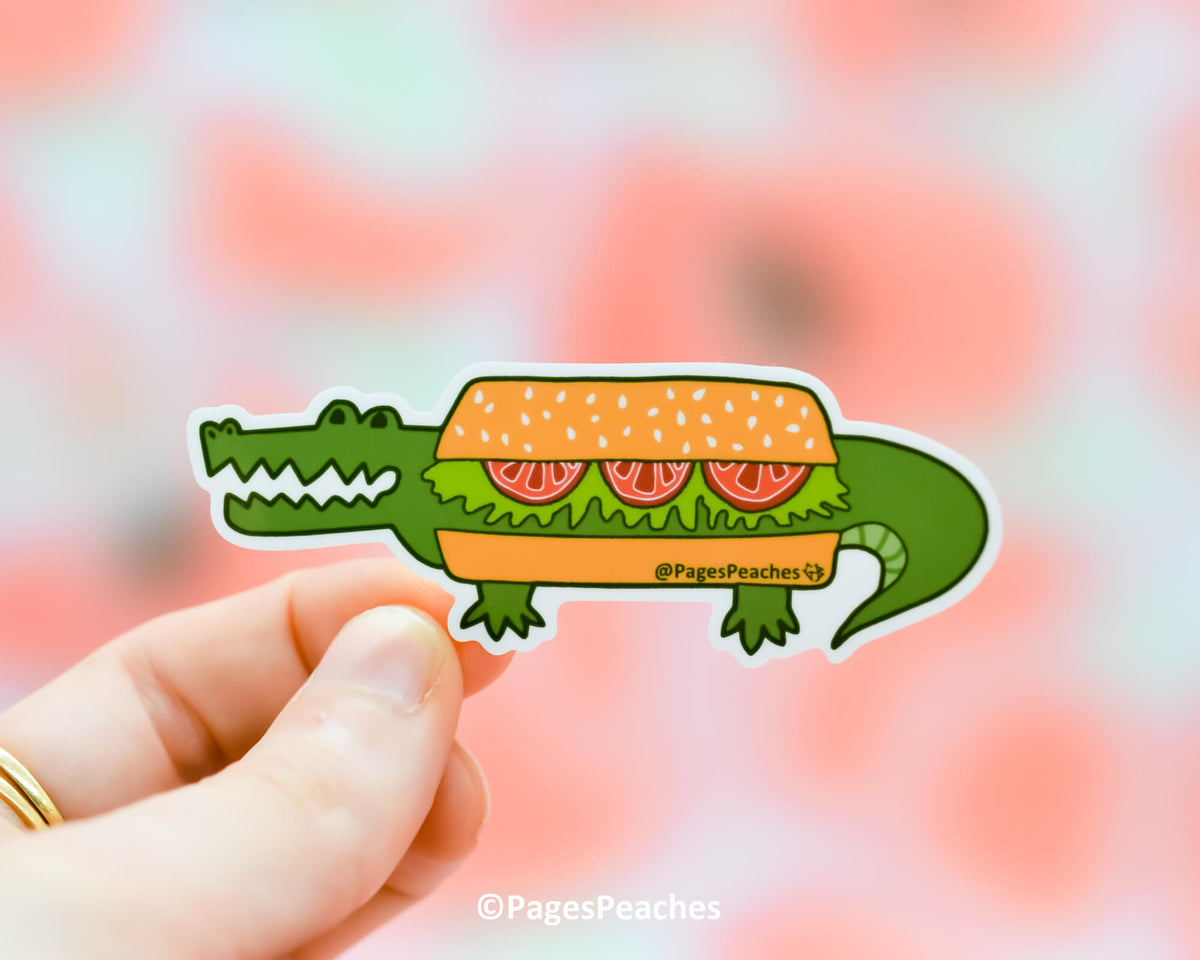 Gator Poboy Sticker (Case Pack x6)